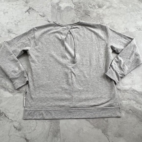 Victoria Secrets Sport VSX Pullover Sweatshirt Long Sleeve Pullover Large L Gray - Picture 2 of 6